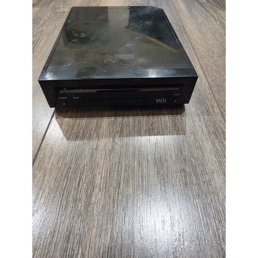 Nintendo Wii (Black) Console Only - For Parts Or Non Working